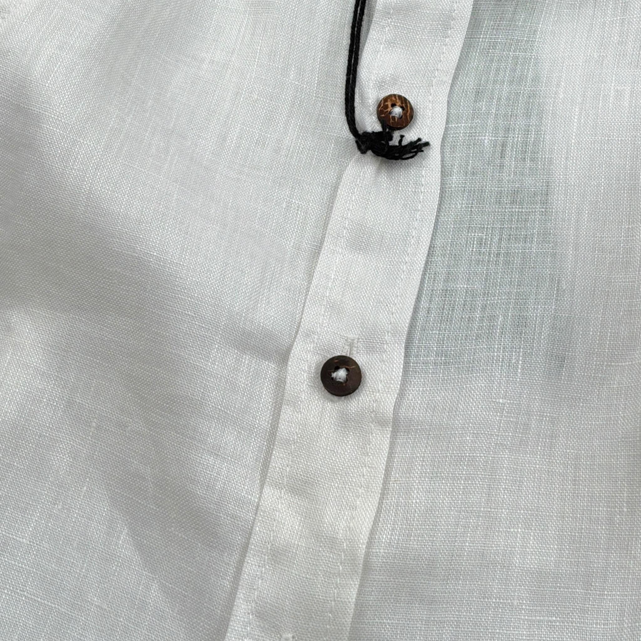 Never Too Camicia tinta unita con Collo Coreano Panna per Bambino NT1232B PANNA NEVER TOO 