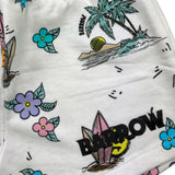 Barrow Kids Complete T-Shirt - Kurze, einfarbige, kontrastierende Prints in Weiß für Mädchen