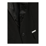 John Richmond – Schwarze, einfarbige Glitzerjacke für Kinder