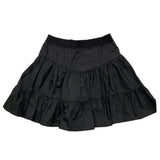 Aniye By Girl Einfarbiger Rock mit elastischer Taille in Schwarz für Mädchen