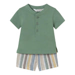 Mayoral Completo 2 Pezzi T-Shirt-Bermuda per Neonato 1217 VERDE MAYORAL 