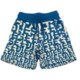Diesel Bermuda mit elastischer Taille und Logo-Prints Hellblau für Jungen