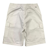 Manuel Ritz Einfarbige Bermudashorts mit elastischer Taille in Weiß für Jungen