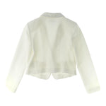 Patrizia Pepe Giacca Tinta Unita Modello Crop per Bambina 7S0277X BIANCO PATRIZIA PEPE 