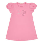 Liu Jo Abito Tinta Unita con Brillantini per Bambina KA5037XXX ROSA LIU JO 