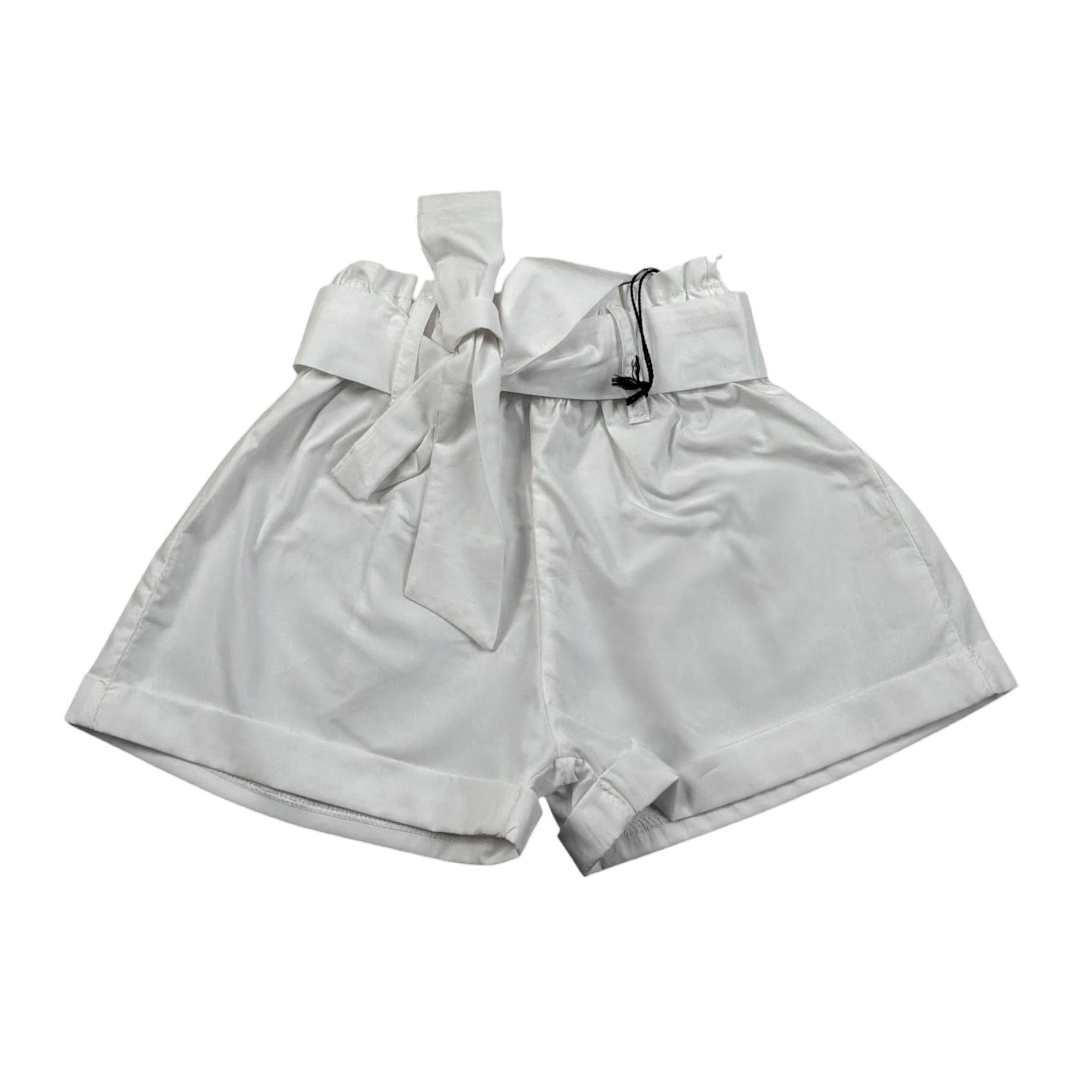 Janice Short tinta unita con Elastico In Vita Bianco per Neonata JN792N BIANCO JANICE 
