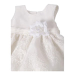 Abel & Lula Abito Cerimonia Tinta Unita con Ricami per Neonata 5013 BIANCO ABEL & LULA 
