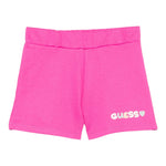 Guess Short In Tuta Tinta Unita con Logo per Neonata K5GD08KA6R4 FUXIA GUESS 
