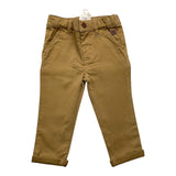 Carre'Ment Beau Schlichte Hose mit verstellbarer Taille in Beige für Neugeborene