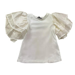 Fun & Fun T-Shirt Gircollo Tinta Unita per Neonata FBTS01325N BIANCO FUN & FUN 