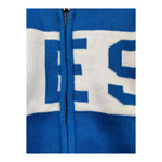 GUESS maglia tinta unita con stampa zip e cappuccio Cobalto per Neonato N4YR01Z2HH0 COBALTO GUESS 