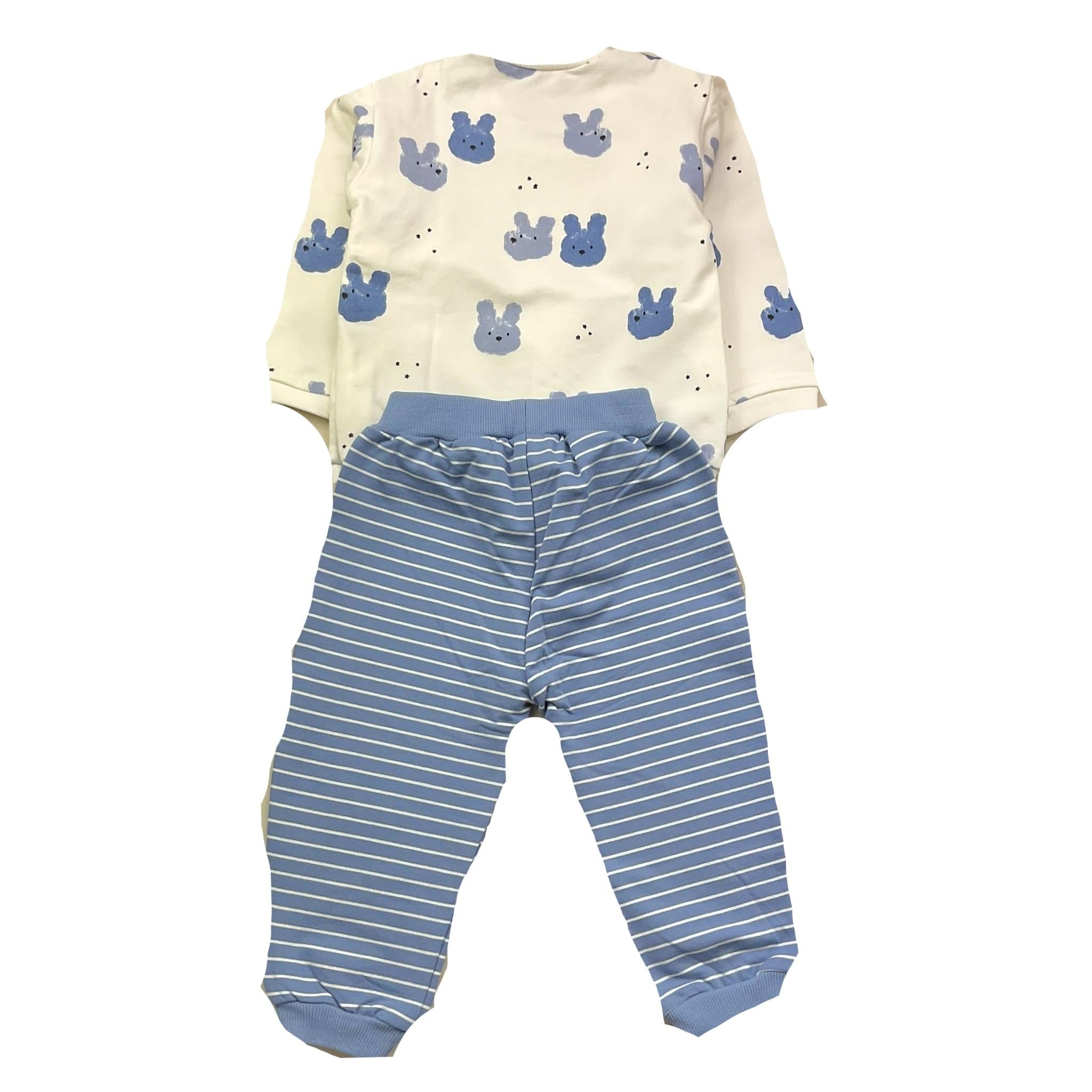 MAYORAL completo 2pz felpa-pantalone tinta unita Bianco per Neonato 2509 BIANCO MAYORAL 