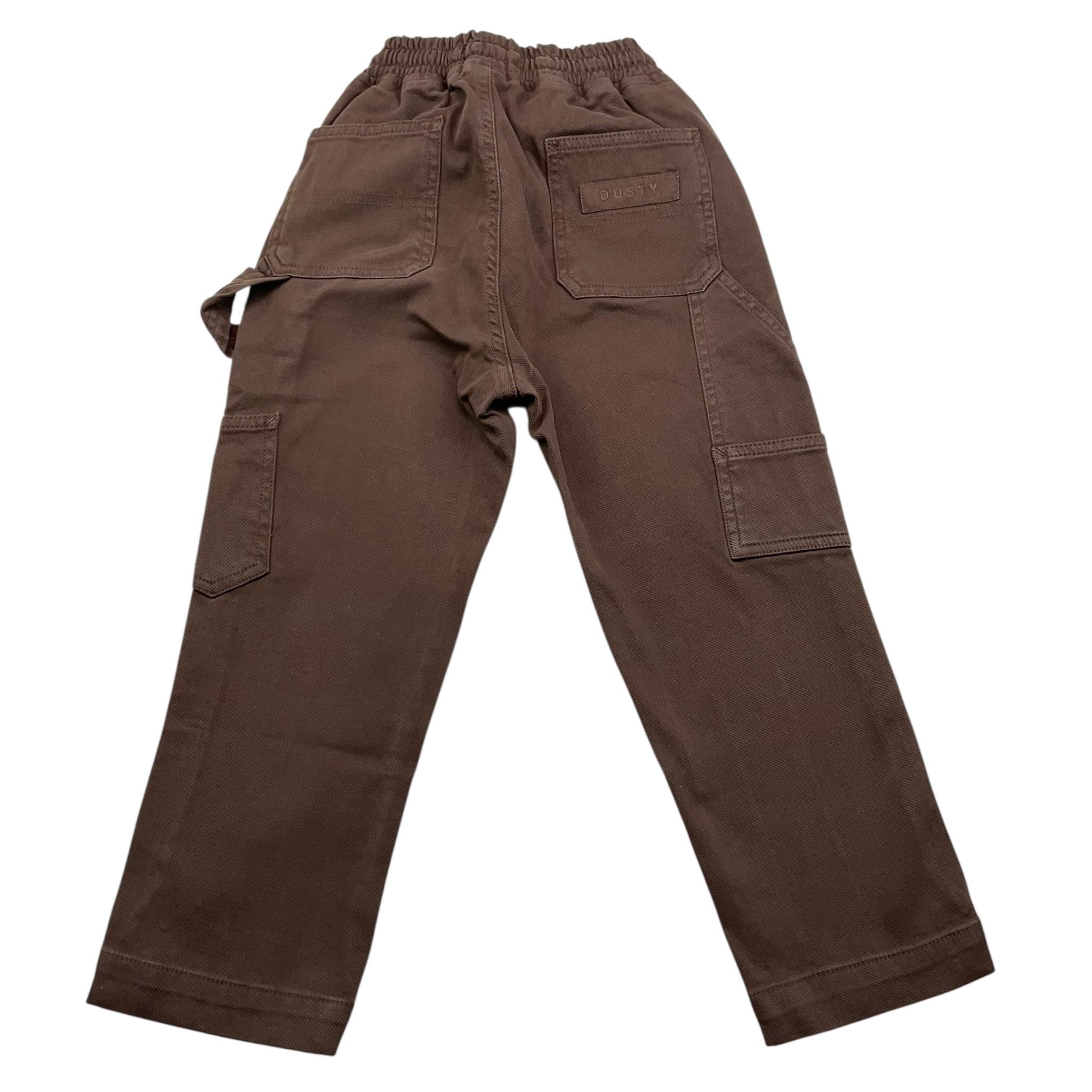 DUSTY COLOR pantalone tinta unita cn elastico in vita Marrone per Bambino DUXF4045PA MARRONE DUSTY COLOR 