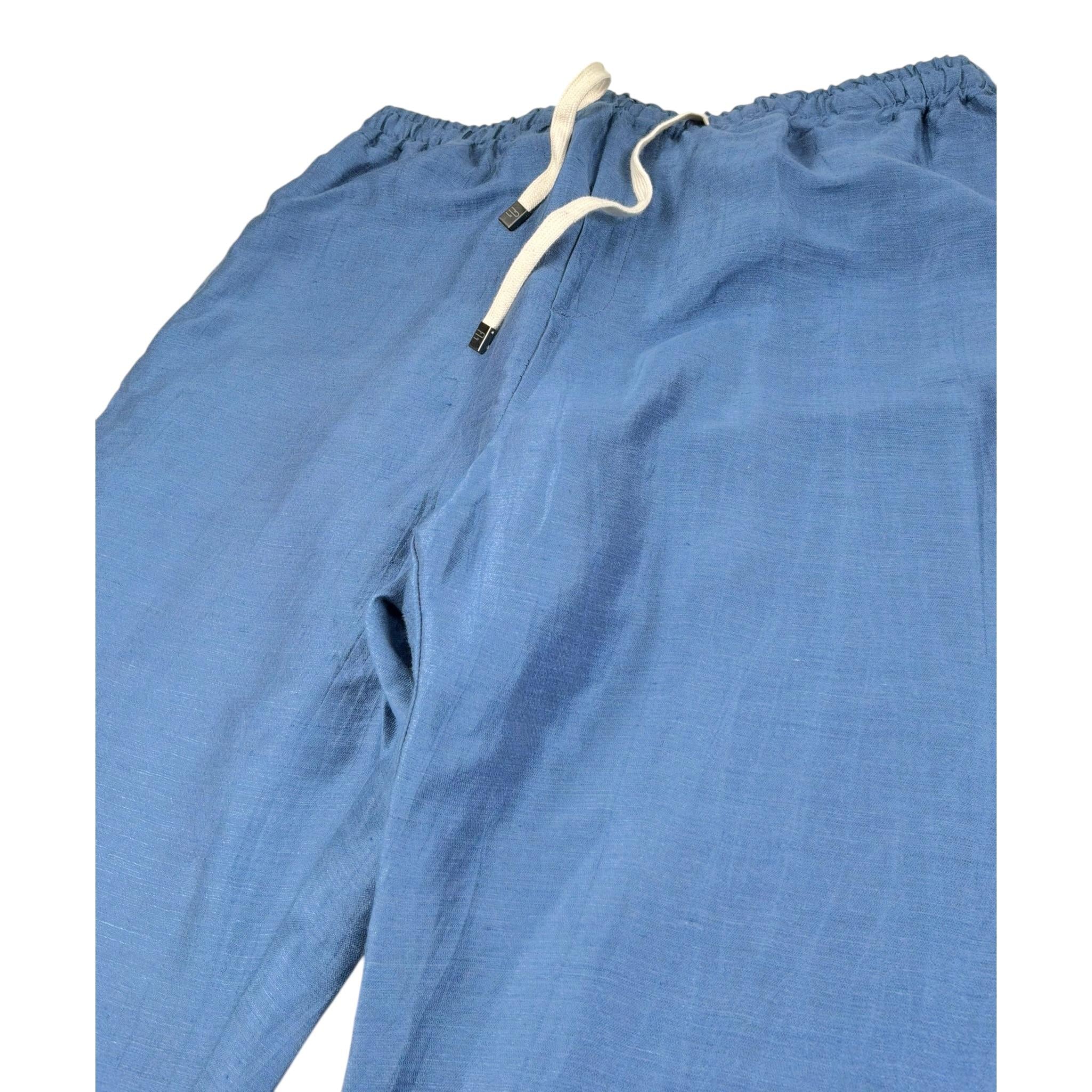 Emanuel Pris Pantalone Tinta Unita con Elastico In Vita per Bambino EPT6224RX BLU EMANUEL PRIS 
