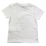 Manuel Ritz Rundhals-T-Shirt einfarbig mit Kontrastdruck weiß für Neugeborene