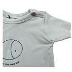 Bamboom+Babies T-Shirt Girocollo Tinta Unita con Logo per Neonato 824 VERDE ACQUA BAMBOOM+BABIES 