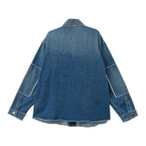 N°21 Blaue Jeansjacke mit Knöpfen für Jungen