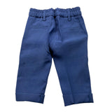 Emanuel Pris Einfarbige Hose mit elastischer Taille Blau für Jungen