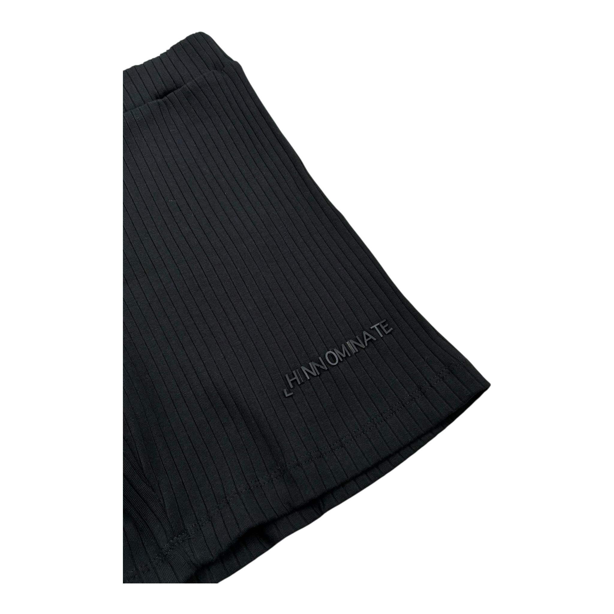 Hinnominate Short Tinta Unita con Logo per Bambina 3646S00080 NERO HINNOMINATE 
