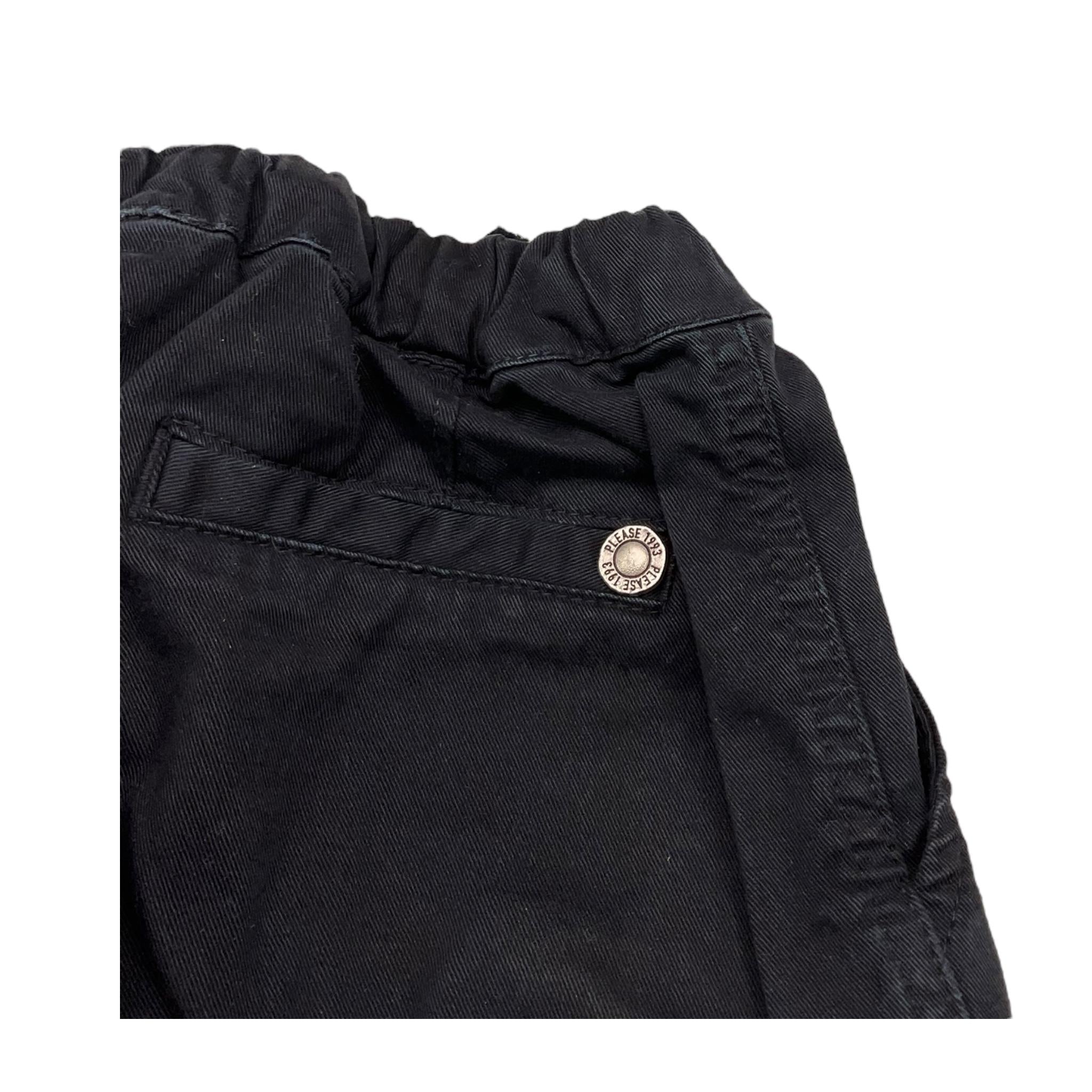 PLEASE pantalone tinta unita con tasconi Blu per Bambino PE17B13B66 BLU PLEASE 