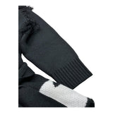 PATRIZIA PEPE cardigan tinta unita con frange Bianco/nero per Bambina 7K0045X BIANCO/NERO PATRIZIA PEPE 