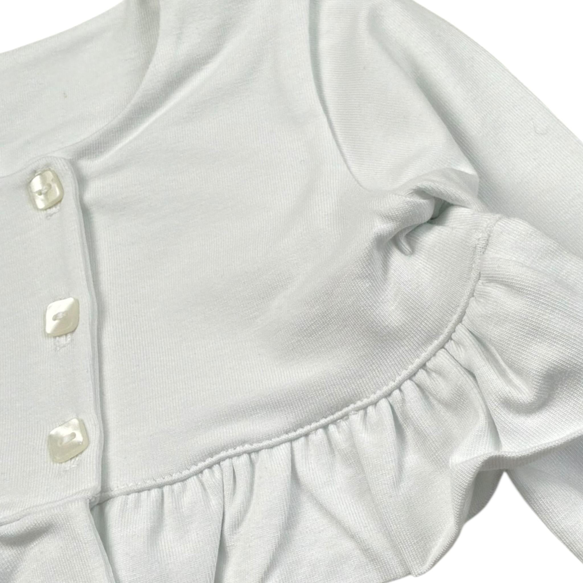 Babyvip Coprispalle Tinta Unita con Bottoni per Neonata T7852 BIANCO BABYVIP 