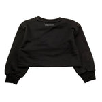 VICOLO felpa modello crop tinta unita con brillantini Nero per Neonata 3141FY00011 NERO VICOLO 