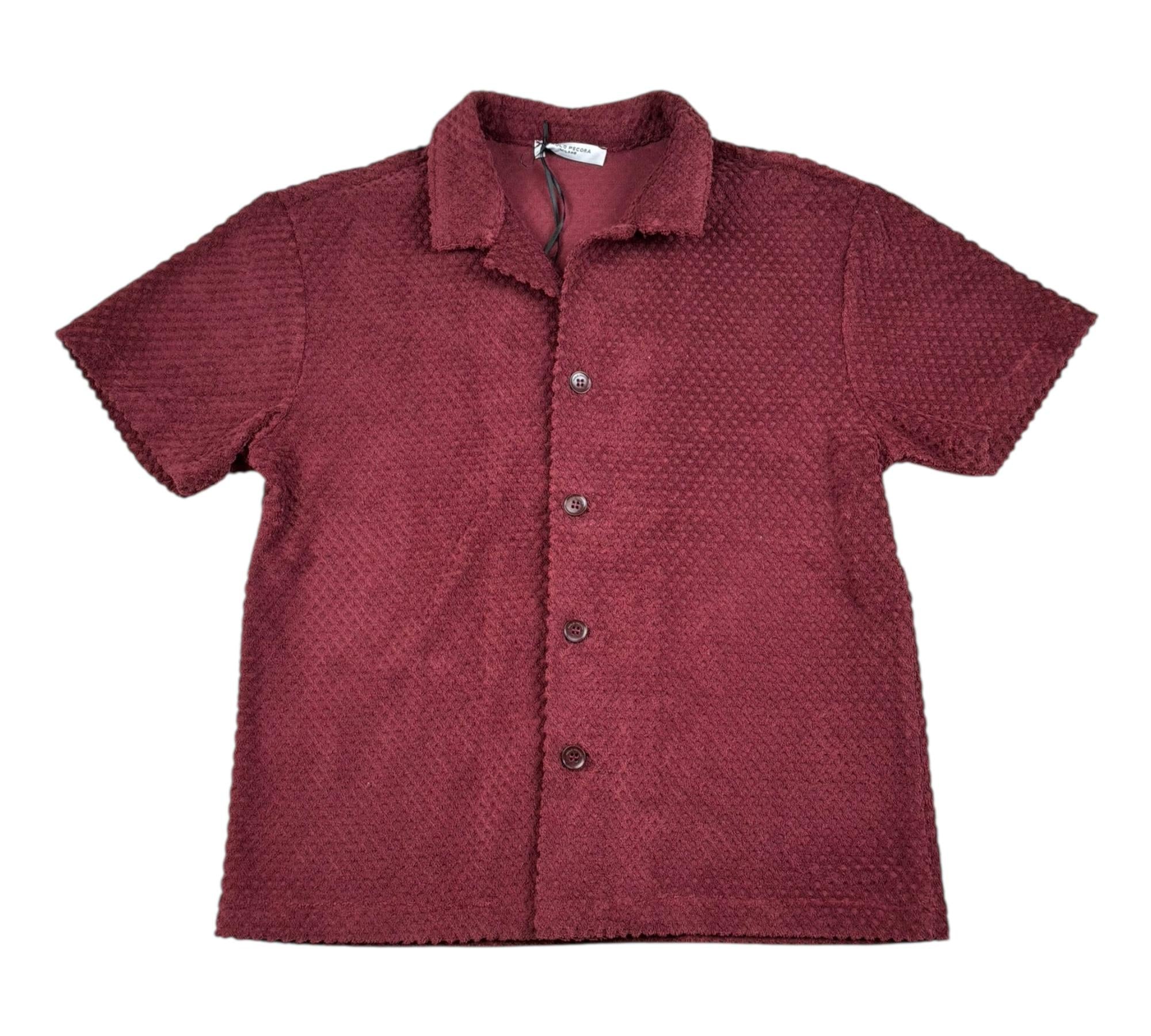 Paolo Pecora Camicia In Maglia Mezza Manica Tinta Unita per Bambino PP4338 ROSSO PAOLO PECORA 