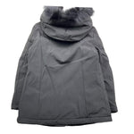 REFRIGIWEAR giubbino tinta unita con zip e cappuccio modello lungo Nero per Bambina RWG963 NERO REFRIGIWEAR 