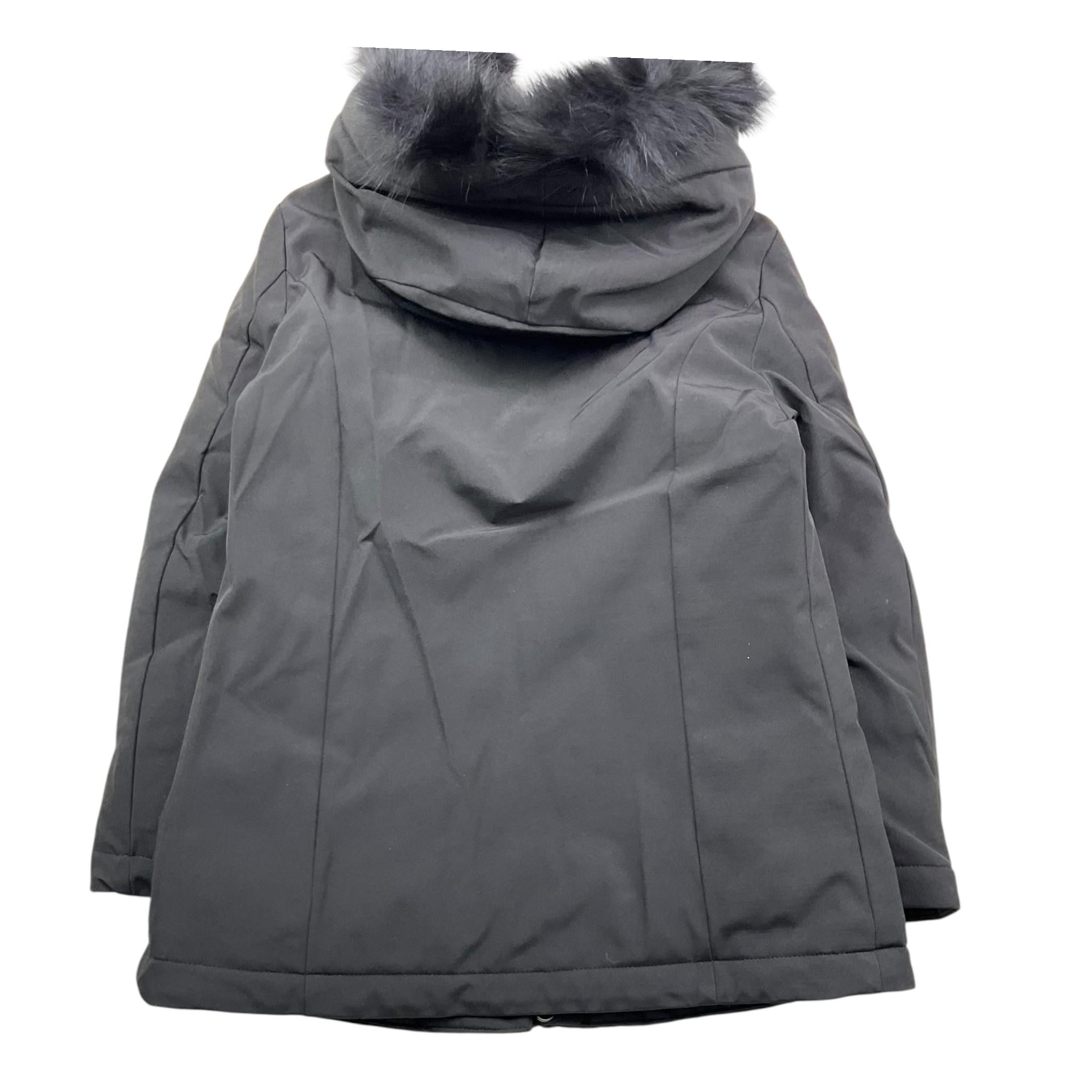 REFRIGIWEAR giubbino tinta unita con zip e cappuccio modello lungo Nero per Bambina RWG963 NERO REFRIGIWEAR 