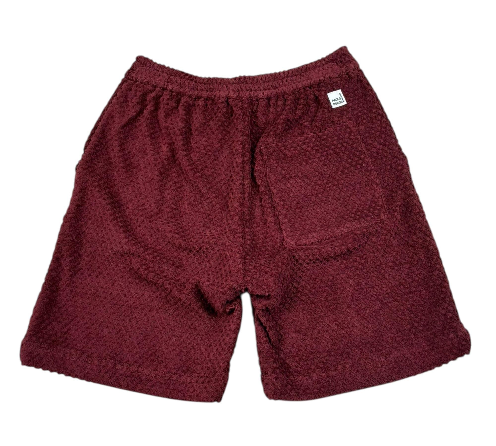 Paolo Pecora Bermuda Tinta Unita con Elastico In Vita per Bambino PP4339 ROSSO PAOLO PECORA 