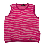 J'Aime' Top ärmellos einfarbig Fuchsia für Mädchen