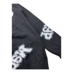 MAISON 9 PARIS cardigan tinta unita con stampa Nero per Bambino 9119 NERO MAISON 9 PARIS 