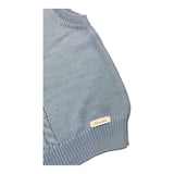 BARCELLINO gilet tinta unita con trecce Azzurro per Neonato 105608 AZZURRO BARCELLINO 