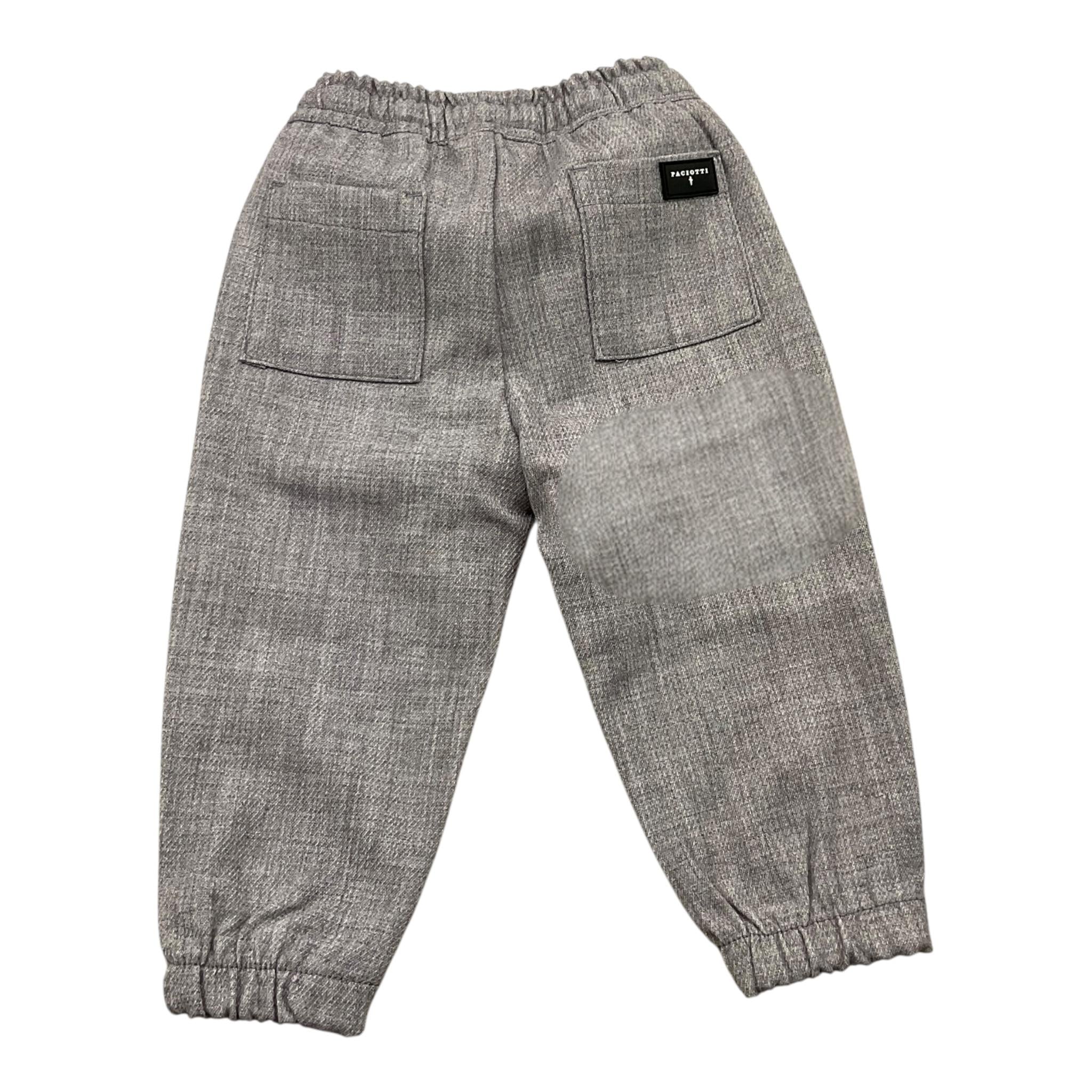CESARE PACIOTTI pantalone modello tuta tinta unita con stampa Grigio per Bambino PTP5351BJX GRIGIO CESARE PACIOTTI 