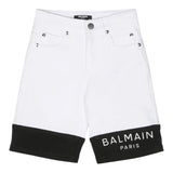 Balmain Bermuda Bicolor mit 5 Taschen Weiß für Jungen
