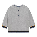 CARRE'MENT BEAU maglia girocollo tinta unita con ricamo Grigio per Bambino Y05281 GRIGIO CARRE'MENT BEAU 
