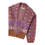 SARABANDA cardigan stampa fantasia Marrone per Bambina 0A779 MARRONE SARABANDA 