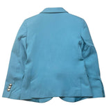 Machen Sie eine schlichte Jacke mit Knöpfen in Hellblau für Jungen