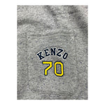 KENZO felpa bicolore con zip e cappuccio Grigio per Bambino K608177 GRIGIO KENZO 