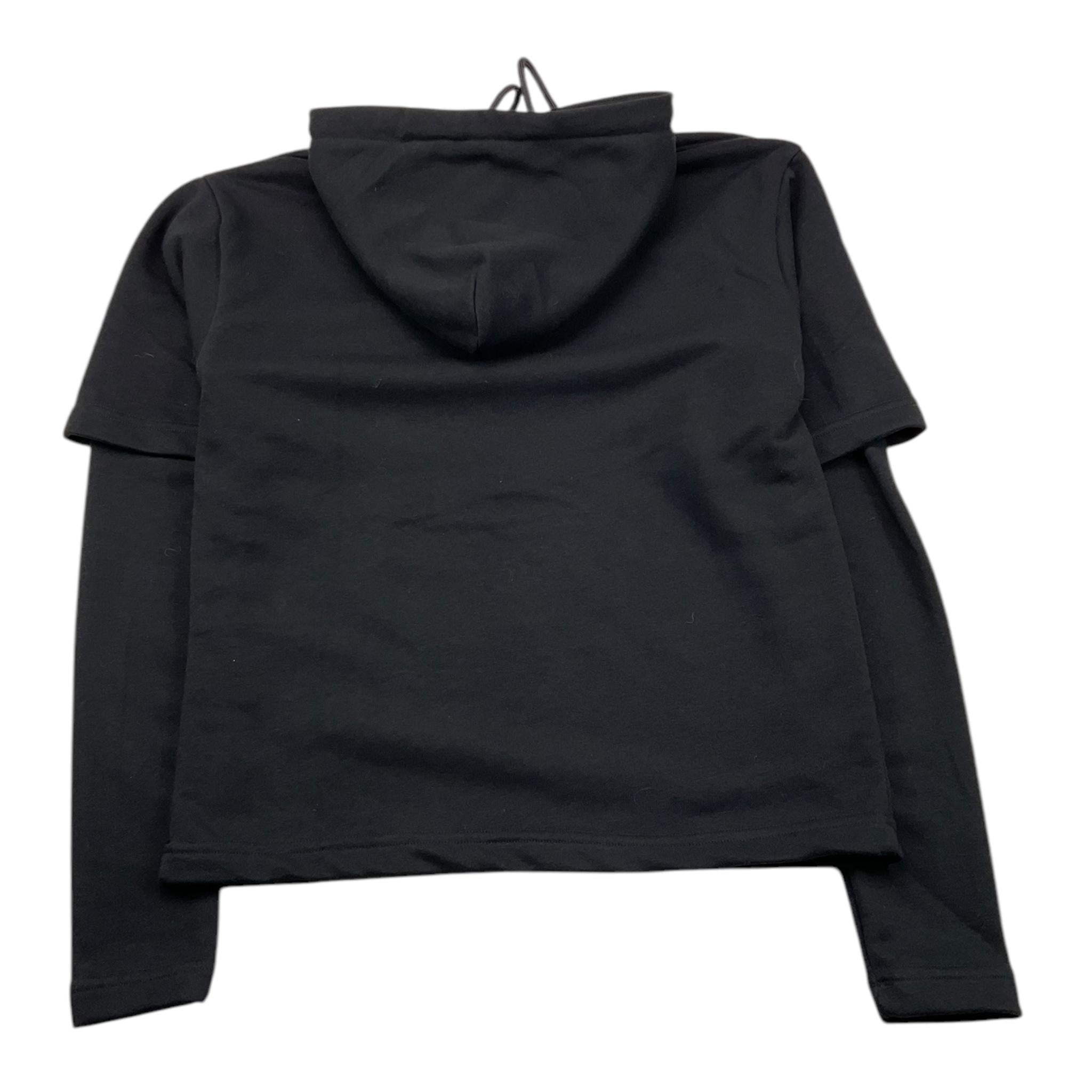 JOHN RICHMOND felpa chiusa con cappuccio tinta unita con stampa Nero per Bambino RBA25205FE NERO JOHN RICHMOND 