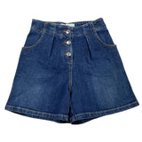 Etro Einfarbige blaue Jeansshorts für Mädchen