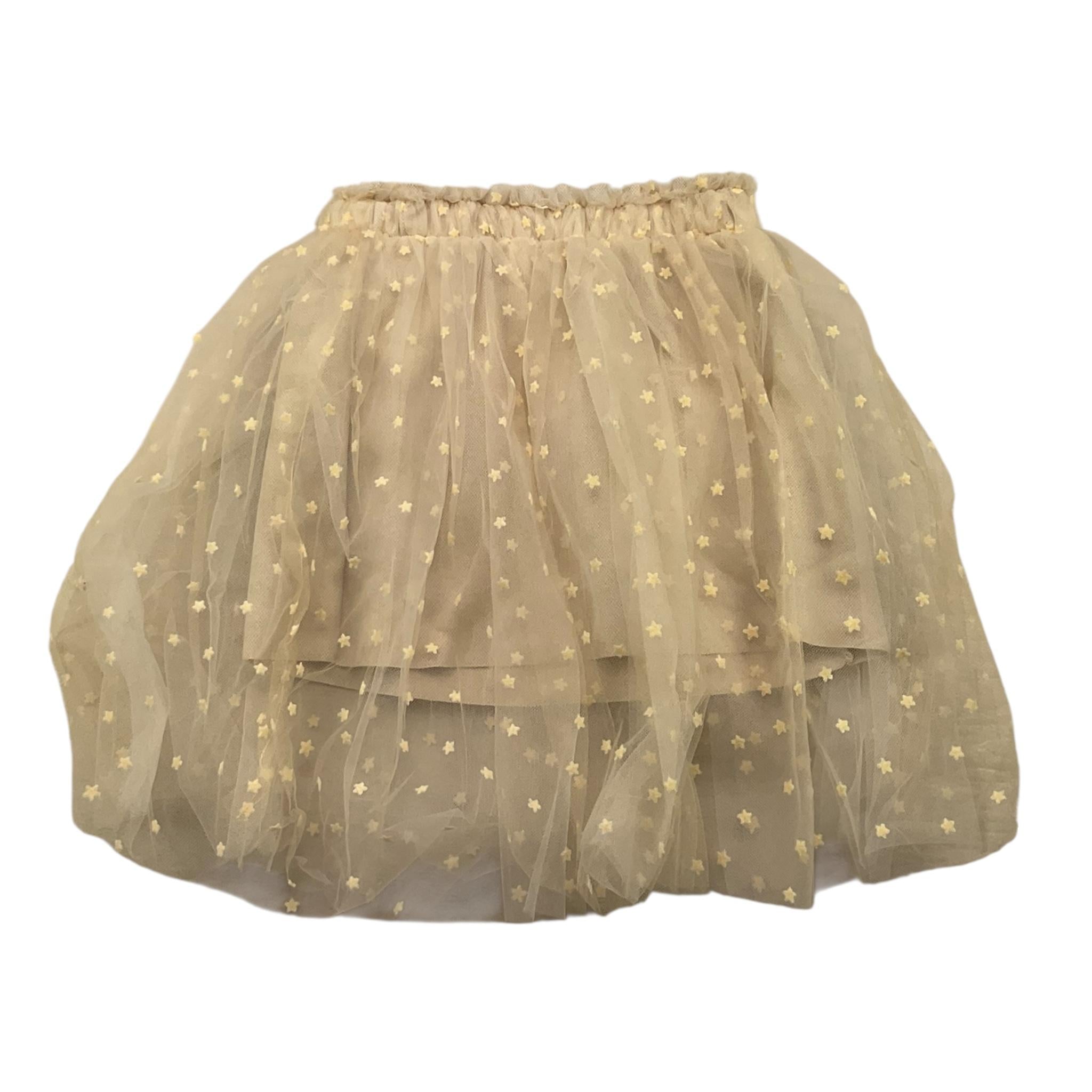 LALALU' gonna tinta unita cn tulle Panna per Bambina GOL180LB PANNA LALALU' 