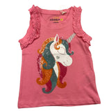 Losan Einfarbiges Tanktop mit Rundhalsausschnitt und rosa Pailletten für Baby-Mädchen
