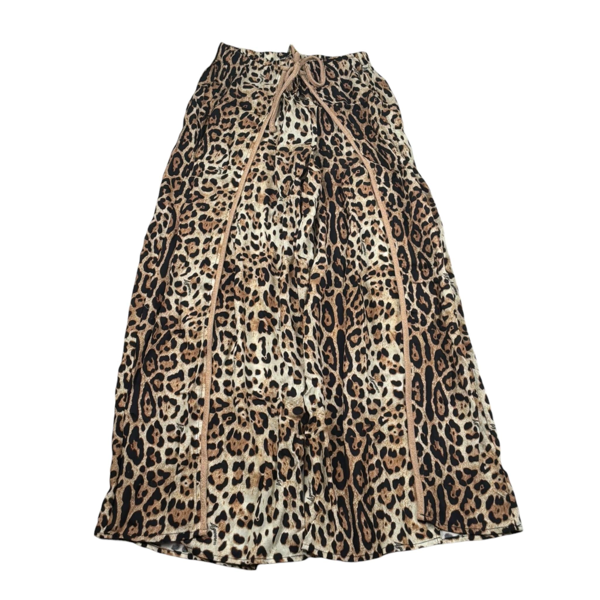 4Giveness Pantalone Tinta Unita con Fantasia Maculata per Bambina 125GCUPT5299 BEIGE 4GIVENESS 