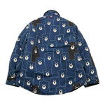 SAINT BARTH giubbino tinta unita con stampa orsi Blu per Bambino CHA0007 BLU SAINT BARTH 
