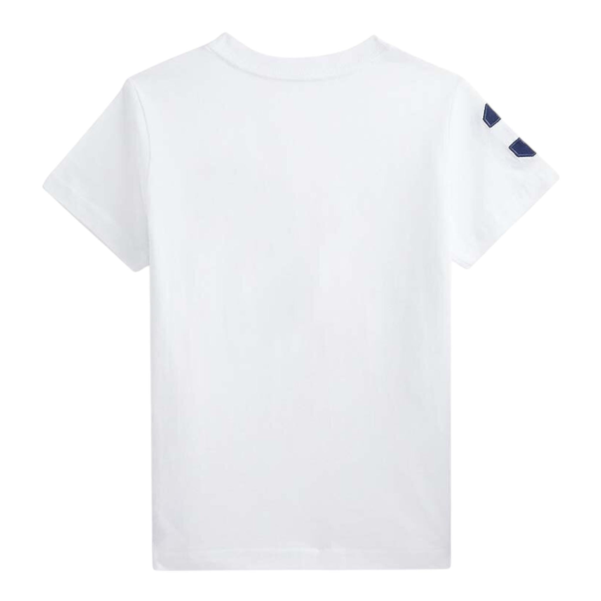 Ralph Lauren T-Shirt Girocollo Tinta Unita con Stampa per Neonato 322832907037 BIANCO RALPH LAUREN 