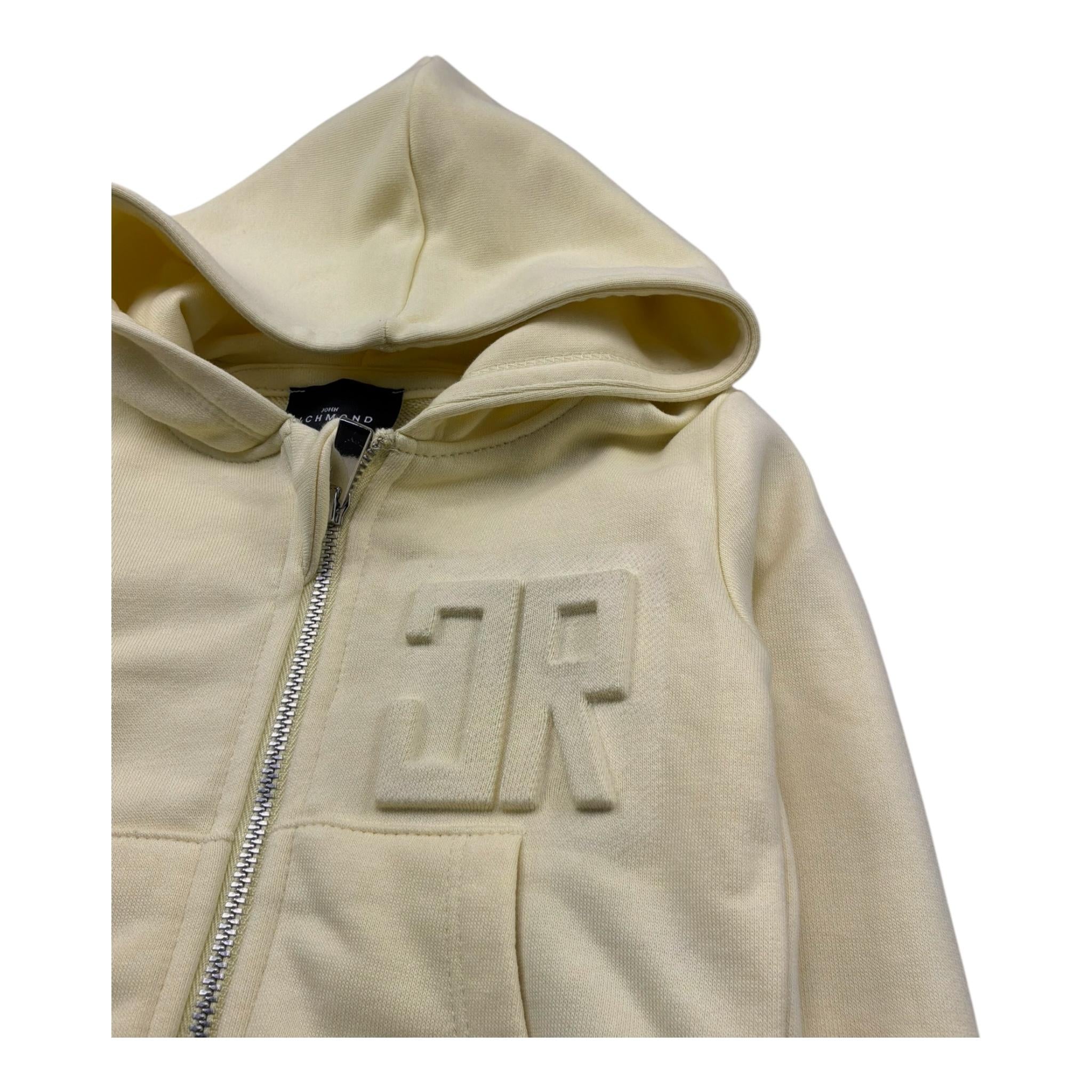 John Richmond Felpa con Zip E Cappuccio Tinta Unita per Neonato RIP26027FE GIALLO JOHN RICHMOND 