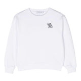Calvin Klein Crewneck Sweatshirt Einfarbig mit Print Weiß für Jungen