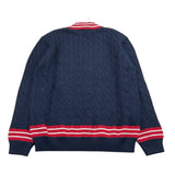 IL GUFO maglia tinta unita con profili in contrasto Blu per Bambino A24MA467EM109 BLU IL GUFO 